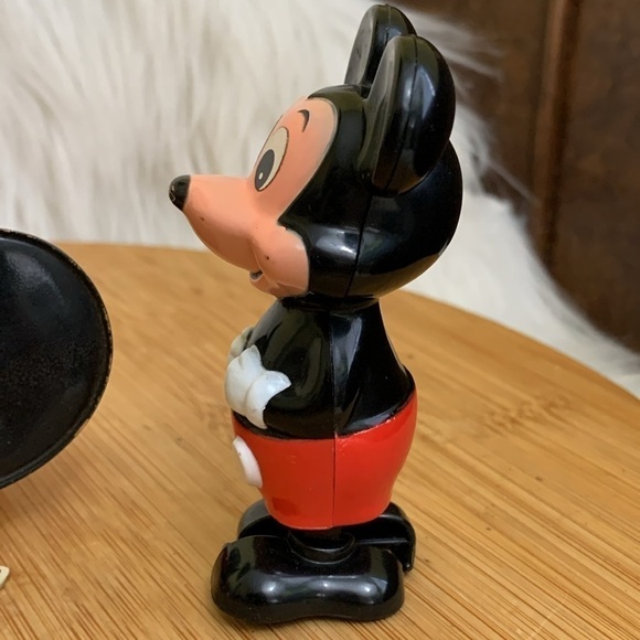 Disney Mickey Mouse Bundle Vintage Coin Purse, Baseball & Windup Toy - Picture 12 of 17